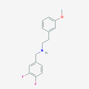 molecular formula C16H17F2NO B4568853 (3,4-difluorobenzyl)[2-(3-methoxyphenyl)ethyl]amine 