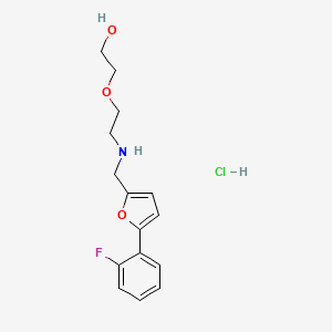 2-[2-({[5-(2-fluorophenyl)-2-furyl]methyl}amino)ethoxy]ethanol hydrochloride