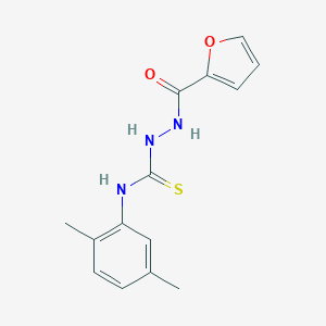 molecular formula C14H15N3O2S B456895 N-(2,5-dimethylphenyl)-2-(2-furoyl)hydrazinecarbothioamide 