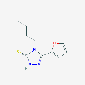 molecular formula C10H13N3OS B456896 4-butyl-5-(2-furyl)-4H-1,2,4-triazole-3-thiol 