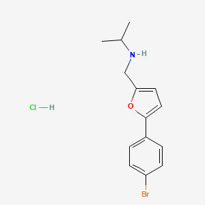 N-{[5-(4-bromophenyl)-2-furyl]methyl}propan-2-amine hydrochloride