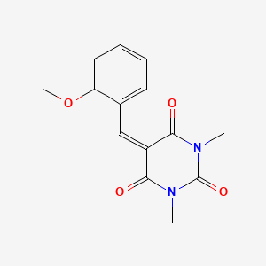 molecular formula C14H14N2O4 B4569010 5-(2-甲氧基亚苄基)-1,3-二甲基-2,4,6(1H,3H,5H)-嘧啶三酮 CAS No. 5304-57-4