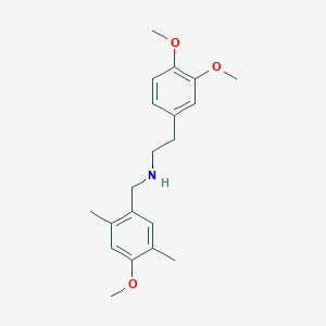 molecular formula C20H27NO3 B4569039 [2-(3,4-Dimethoxyphenyl)ethyl][(4-methoxy-2,5-dimethylphenyl)methyl]amine 