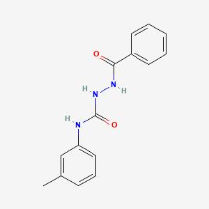 molecular formula C15H15N3O2 B4569057 2-BENZOYL-N-(3-METHYLPHENYL)-1-HYDRAZINECARBOXAMIDE 