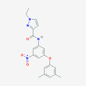 molecular formula C20H20N4O4 B456913 N-[3-(3,5-dimethylphenoxy)-5-nitrophenyl]-1-ethyl-1H-pyrazole-3-carboxamide 