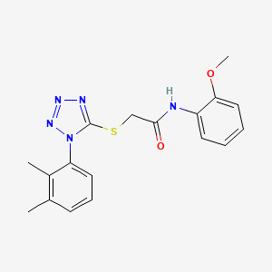 2-{[1-(2,3-dimethylphenyl)-1H-tetrazol-5-yl]thio}-N-(2-methoxyphenyl)acetamide