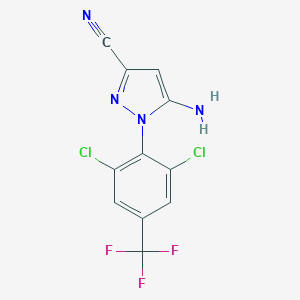 B045692 5-Amino-1-(2,6-dichloro-4-(trifluoromethyl)phenyl)-1H-pyrazole-3-carbonitrile CAS No. 120068-79-3