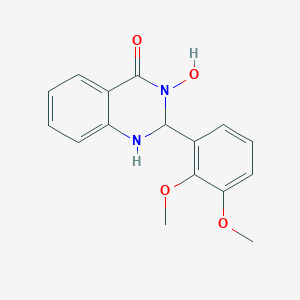 molecular formula C16H16N2O4 B456921 2-(2,3-dimethoxyphenyl)-3-hydroxy-2,3-dihydro-4(1H)-quinazolinone 