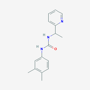 molecular formula C16H19N3O B4569217 N-(3,4-DIMETHYLPHENYL)-N'-[1-(2-PYRIDYL)ETHYL]UREA 