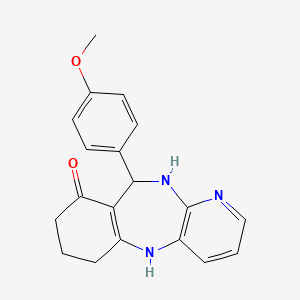 molecular formula C19H19N3O2 B4569231 10-(4-甲氧苯基)-5,6,7,8,10,11-六氢-9H-吡啶并[3,2-b][1,4]苯并二氮杂卓-9-酮 