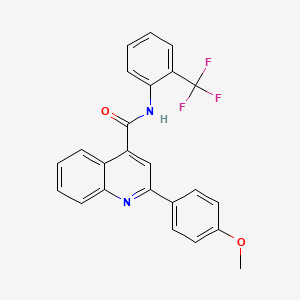 2-(4-METHOXYPHENYL)-N~4~-[2-(TRIFLUOROMETHYL)PHENYL]-4-QUINOLINECARBOXAMIDE