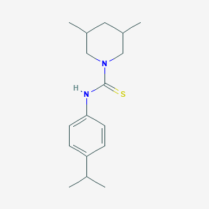 molecular formula C17H26N2S B4569250 N-(4-异丙基苯基)-3,5-二甲基-1-哌啶甲硫酰胺 