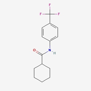 molecular formula C14H16F3NO B4569266 N-[4-(trifluoromethyl)phenyl]cyclohexanecarboxamide 