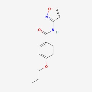 N-(12-OXAZOL-3-YL)-4-PROPOXYBENZAMIDE