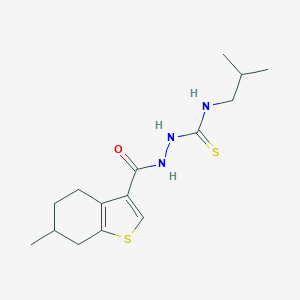 N-isobutyl-2-[(6-methyl-4,5,6,7-tetrahydro-1-benzothien-3-yl)carbonyl]hydrazinecarbothioamide