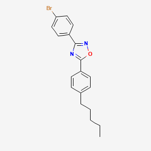 3-(4-bromophenyl)-5-(4-pentylphenyl)-1,2,4-oxadiazole