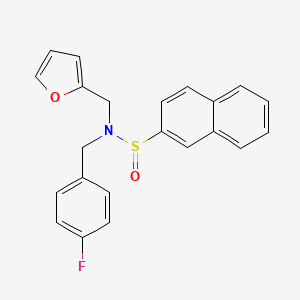 N-(4-fluorobenzyl)-N-(2-furylmethyl)-2-naphthalenesulfinamide