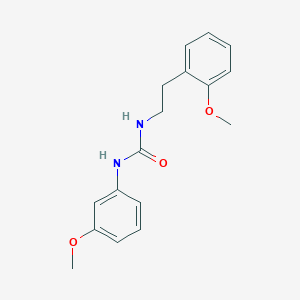 molecular formula C17H20N2O3 B4569377 N-(3-甲氧基苯基)-N'-[2-(2-甲氧基苯基)乙基]脲 