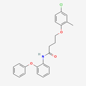 molecular formula C23H22ClNO3 B4569418 4-(4-氯-2-甲基苯氧基)-N-(2-苯氧基苯基)丁酰胺 