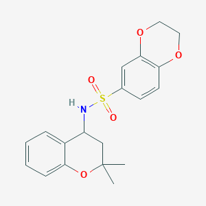 N-(2,2-dimethyl-3,4-dihydro-2H-chromen-4-yl)-2,3-dihydro-1,4-benzodioxine-6-sulfonamide