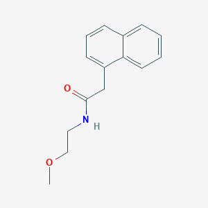 molecular formula C15H17NO2 B4569462 N-(2-methoxyethyl)-2-naphthalen-1-ylacetamide 