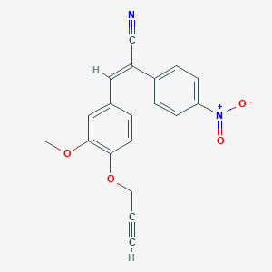 (E)-3-(3-methoxy-4-prop-2-ynoxyphenyl)-2-(4-nitrophenyl)prop-2-enenitrile