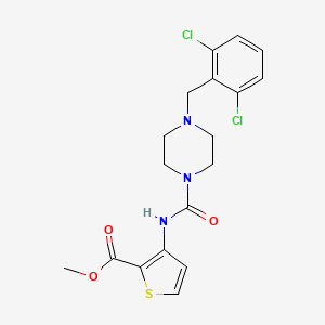 molecular formula C18H19Cl2N3O3S B4569507 METHYL 3-({[4-(2,6-DICHLOROBENZYL)PIPERAZINO]CARBONYL}AMINO)-2-THIOPHENECARBOXYLATE 