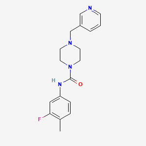 N-(3-FLUORO-4-METHYLPHENYL)-4-[(PYRIDIN-3-YL)METHYL]PIPERAZINE-1-CARBOXAMIDE