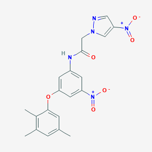 2-(4-nitro-1H-pyrazol-1-yl)-N-[3-nitro-5-(2,3,5-trimethylphenoxy)phenyl]acetamide