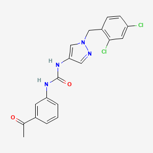 N-(3-acetylphenyl)-N'-[1-(2,4-dichlorobenzyl)-1H-pyrazol-4-yl]urea