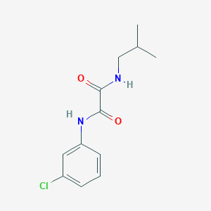 molecular formula C12H15ClN2O2 B4569593 N-(3-氯苯基)-N'-异丁基乙二酰胺 