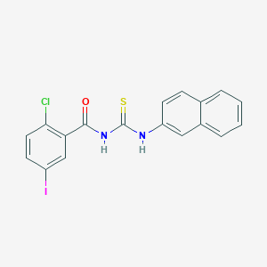 2-chloro-5-iodo-N-(naphthalen-2-ylcarbamothioyl)benzamide