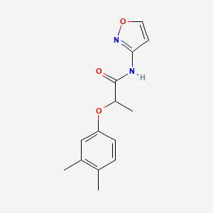 molecular formula C14H16N2O3 B4569658 2-(3,4-dimethylphenoxy)-N-3-isoxazolylpropanamide 