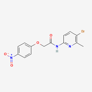 N-(5-bromo-6-methylpyridin-2-yl)-2-(4-nitrophenoxy)acetamide