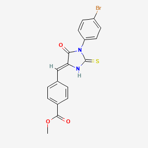 methyl 4-{[1-(4-bromophenyl)-5-oxo-2-thioxo-4-imidazolidinylidene]methyl}benzoate