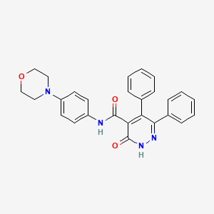 N-[4-(MORPHOLIN-4-YL)PHENYL]-3-OXO-5,6-DIPHENYL-2,3-DIHYDROPYRIDAZINE-4-CARBOXAMIDE