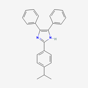 molecular formula C24H22N2 B4569717 2-(4-异丙苯基)-4,5-二苯基-1H-咪唑 CAS No. 5496-37-7