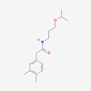 molecular formula C16H25NO2 B4569753 2-(3,4-dimethylphenyl)-N-(3-isopropoxypropyl)acetamide 