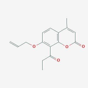 7-(allyloxy)-4-methyl-8-propionyl-2H-chromen-2-one