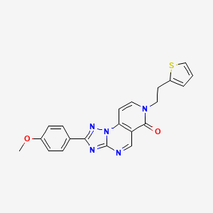 2-(4-methoxyphenyl)-7-[2-(2-thienyl)ethyl]pyrido[3,4-e][1,2,4]triazolo[1,5-a]pyrimidin-6(7H)-one