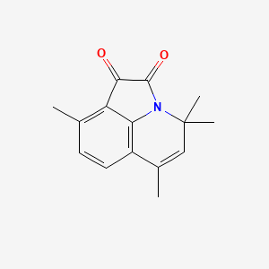 molecular formula C15H15NO2 B4569799 4,4,6,9-tetramethyl-4H-pyrrolo[3,2,1-ij]quinoline-1,2-dione 