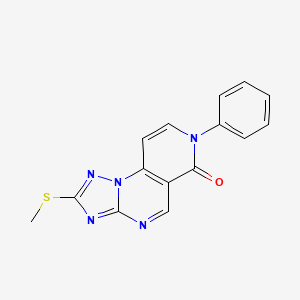 2-(methylsulfanyl)-7-phenylpyrido[3,4-e][1,2,4]triazolo[1,5-a]pyrimidin-6(7H)-one