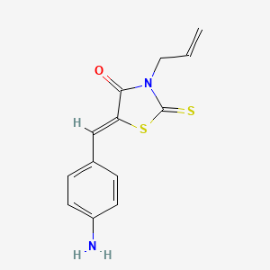 molecular formula C13H12N2OS2 B4569863 3-allyl-5-(4-aminobenzylidene)-2-thioxo-1,3-thiazolidin-4-one 