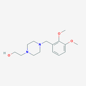 molecular formula C15H24N2O3 B4569876 2-[4-[(2,3-dimethoxyphenyl)methyl]piperazin-1-yl]ethanol 