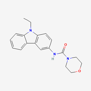 molecular formula C19H21N3O2 B4569882 N-(9-乙基-9H-咔唑-3-基)-4-吗啉甲酰胺 