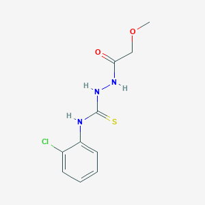 molecular formula C10H12ClN3O2S B4569888 N-(2-chlorophenyl)-2-(methoxyacetyl)hydrazinecarbothioamide 