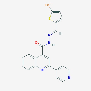 N'-[(5-bromo-2-thienyl)methylene]-2-(4-pyridinyl)-4-quinolinecarbohydrazide