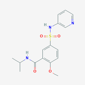 N-isopropyl-2-methoxy-5-[(3-pyridinylamino)sulfonyl]benzamide