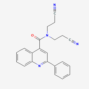 N,N-bis(2-cyanoethyl)-2-phenyl-4-quinolinecarboxamide