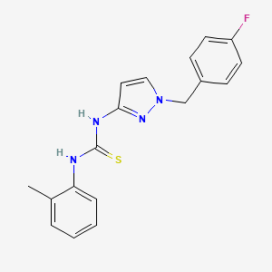 N-[1-(4-fluorobenzyl)-1H-pyrazol-3-yl]-N'-(2-methylphenyl)thiourea